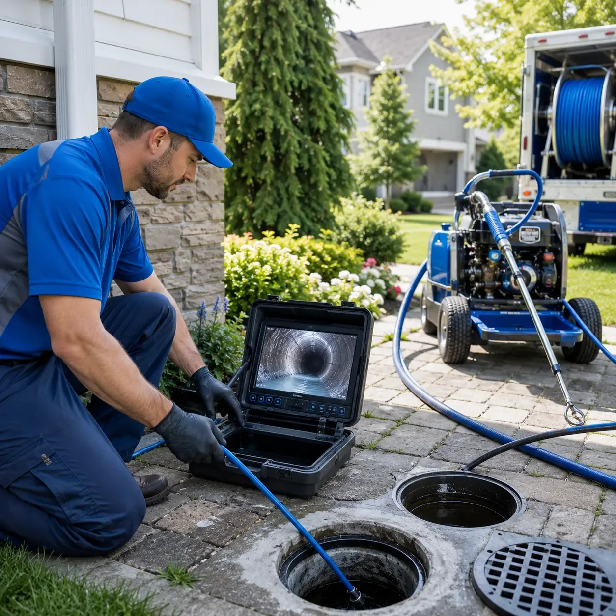 Outdoor drain cleaning professionals serving Clarion, PA